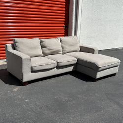 FREE DELIVERY- Modern Sectional Sofa Couch by Abbyson - Gray - Retail $1k