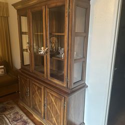 Vintage Solid Wood Hutch / Cabinet