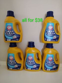 ARM & HAMMER Deep Clean OxiClean Max Force Laundry Detergent, Sparkling Clean, 75 fl oz, 50 Loads