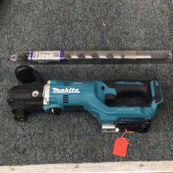 Makita XAD06Z 18V LXT Lithium-Ion Brushless Cordless 7/16" Hex Right Angle Drill w/ Shipyard Auger Bit 💵  💳  💵  Cash and Card Accepted