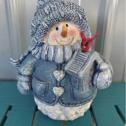 Vintage Big Snowman Snow Buddies 8 Inches Tall
