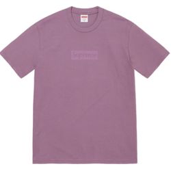 Supreme Tonal Box Logo Tee Size XL Dusty Purple 