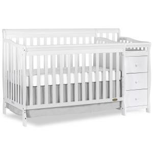 Crib with changing station