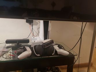 Play Station 5 With 2 PS5 controllers And A Headset And Camera