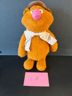 Vintage 1970s Fisher-Price Fozzie Bear Muppet Doll Jim Henson C-8