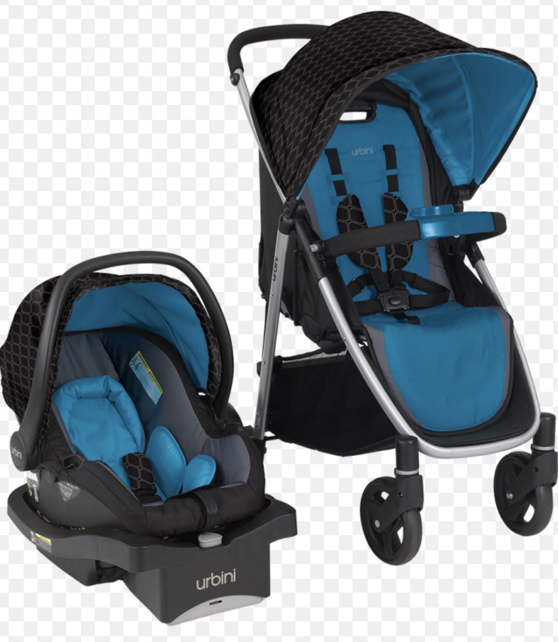 car seat and stroller , base