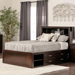 Jerome’s Furniture Wood-full Bed Frame Storage  