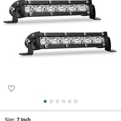 7” Led Light Bar New Set