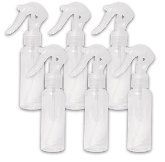 4oz Clear 24-410 PET Round Plastic Bottle With Fine Mist Sprayer (5,520 Qty)