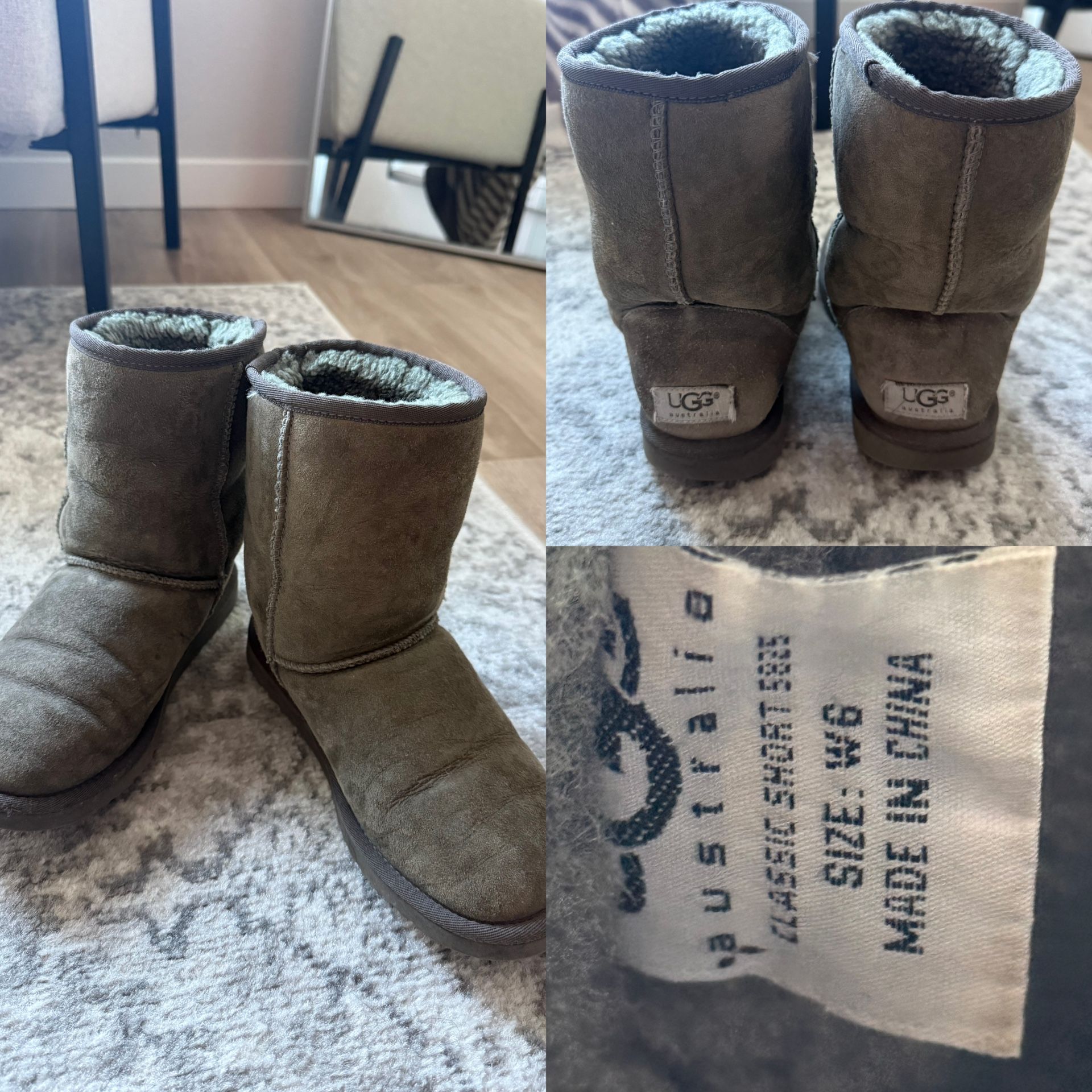 UGG Women’s Classic Short Boots - Grey