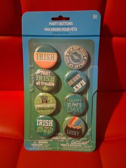 Irish / St. Patrick's Day Buttons (8)