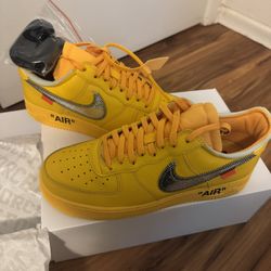 Nike Air Force 1 Low OFF-WHITE University Gold Lemonade