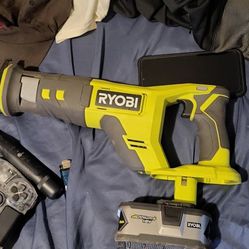 Ryobi Recip Saw With Battery And Charger