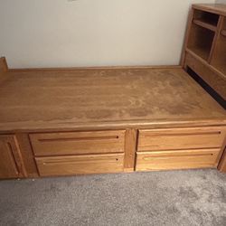 Free Bed Today Twin Wood Bed frame 