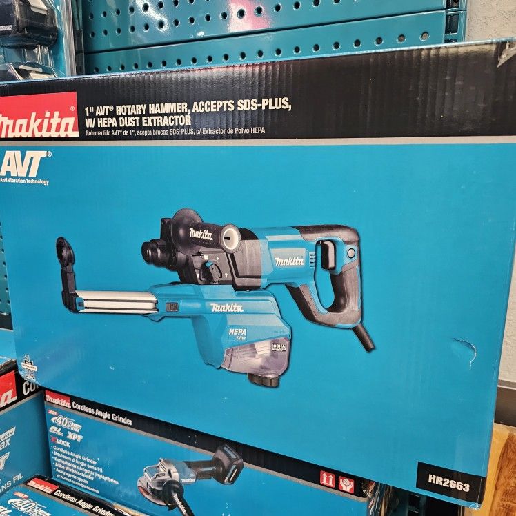 Makita AVT ROTARY HAMMER SDS PLUS W/EXTRACTOR