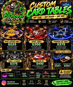 Custom made sports table