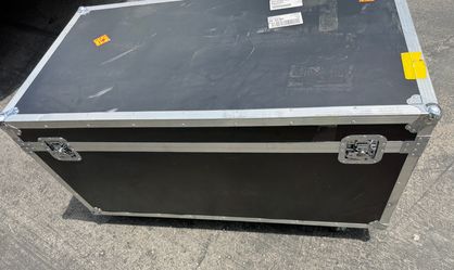 Large shipping case container foam lined, wheels - 46” x 24.75”
