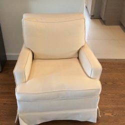 White Upholstered Chair 