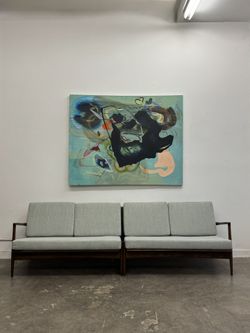 Pair Of Loveseat Sofas By Ib-Kofod Larsen For Selig