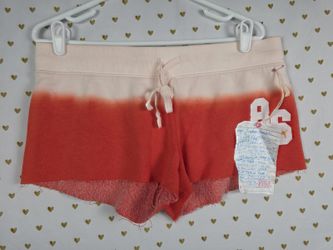 Victorias Secret PINK RARE NEW Sweat Shorts Gradient Sweats TAG Logo Butt MEDIUM