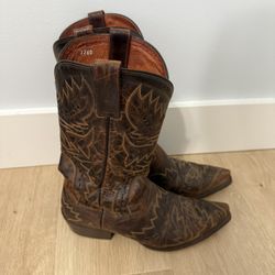 Danpost Leather Cowboy Boots Size 10