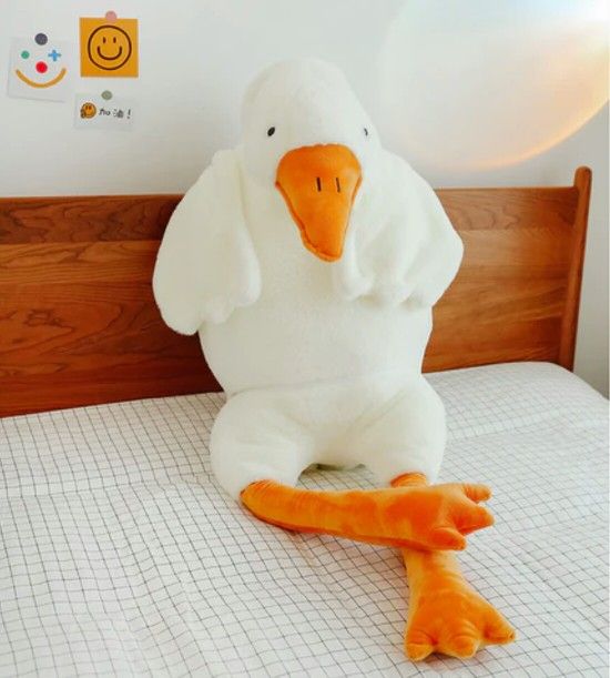New Giant White Goose Stuffed Pillow