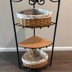 Longaberger Corner Shelf