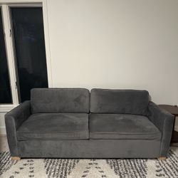 Stylish & Versatile Charcoal Grey Sleeper Sofa for Sale!