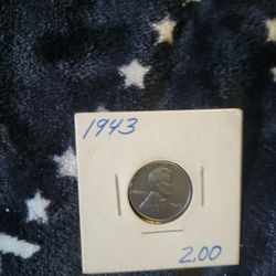 3-1943 Silver/metal Wheat Pennies 