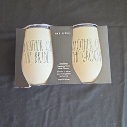 Mother of The Bride/Groom Stainless Steel Wine  Glasses