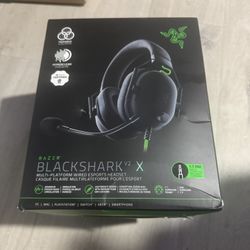 Razer BlackShark V2 X Gaming Headset: 7.1 Surround Sound - 50mm Drivers - Memory Foam Cushion - For PC, PS4, PS5, Switch - 3.5mm Audio Jack - Black