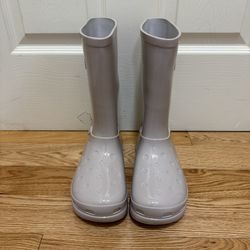 Women's Rain Boots Chunky Platform Mid Calf Waterproof Boots Height Increasing Non Slip Rain Shoes For Women Zapatos De Size 7