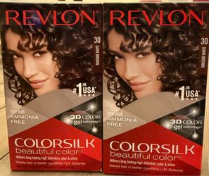 2 Packs of Revlon Color Silk Dark Brown NEW Sealed