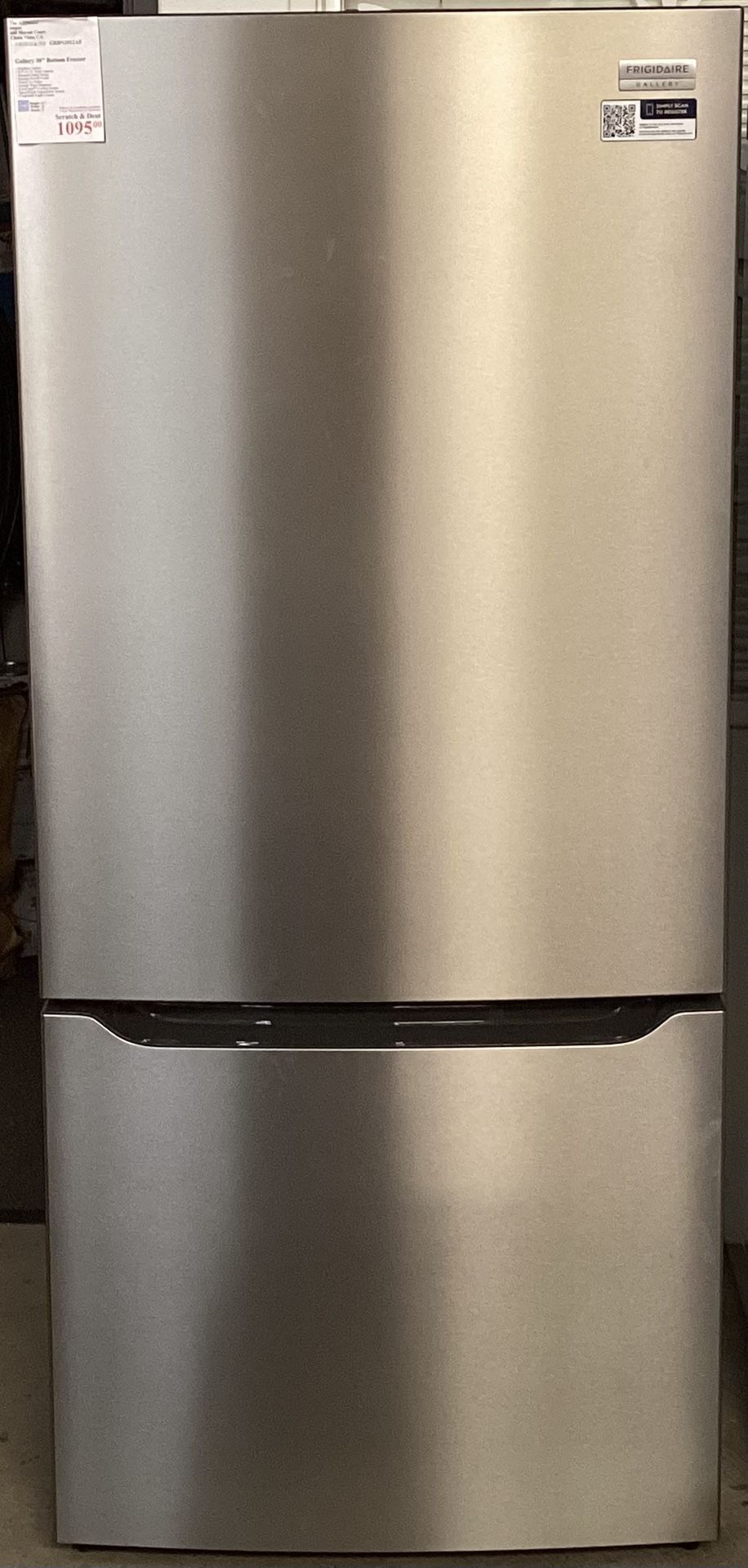 Gallery 30” Bottom Freezer
