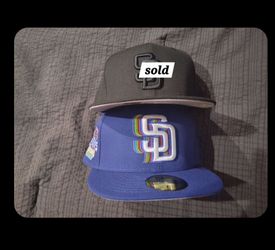 7 3/4 San Diego Padres New Era Fitted Hat $25 each