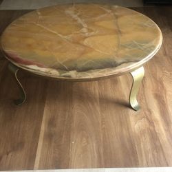 Onxy Brass Table