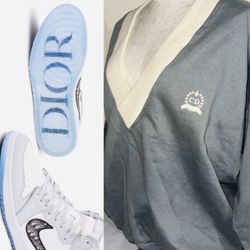 Vintage Christian Dior Rare V Neck Sweater Size L 