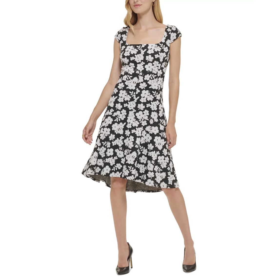 slim fit dress slacks Tommy Hilfiger Women's IM AF Cotton Midi Fit & Flare Polo Dress main image 1