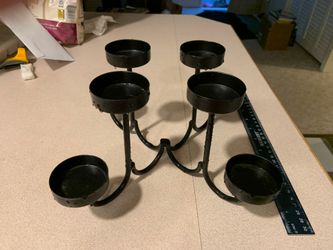 Candle holder / Decorative metal material - excellent condition