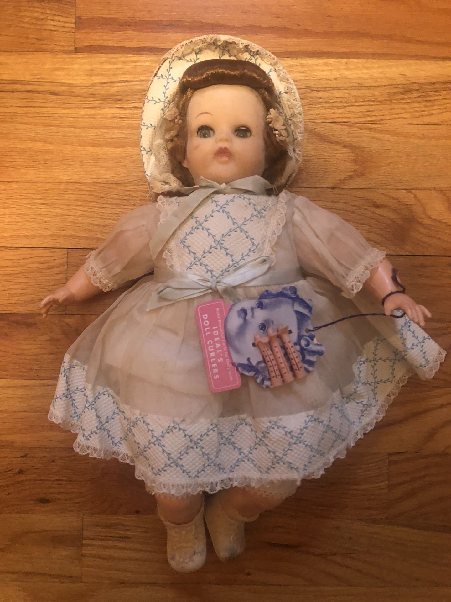 Vintage Ideal Vinyl Doll-never played with.