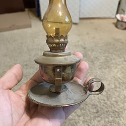 Vintage Miniature Oil Lamp