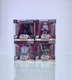 Star Wars 2.5” Metalfigs Bundle - Darth Vader, Stormtrooper, Boba Fett & R2-D2