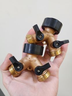 Brass Y Splitters 