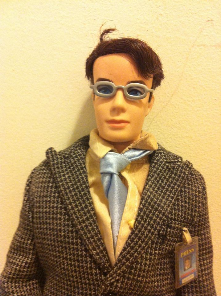 Barbie Model Collection Silkstone Ken Man Doll Glasses Reporter Suit & Tie, Fashion Insider.