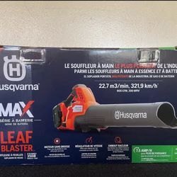 Husqvarna 350iB Leaf Blaster 800CFM Leaf Blower Kit w/ Batt & Charger BRAND NEW