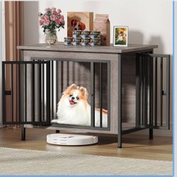 Dog Crate Furniture for 1 or 2 Dogs, Heavy Duty Single/Double Dog Crates