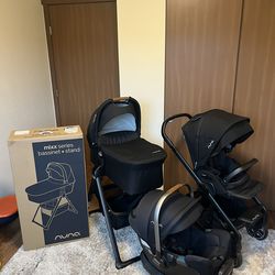 Nuna Stroller MIXX and Car Seat, Bassinet