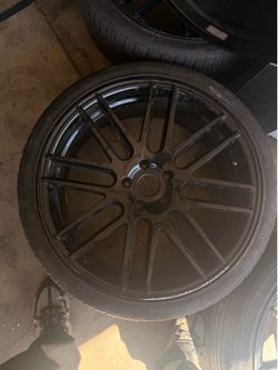 20 inch Black Rims with Hankook Tires
