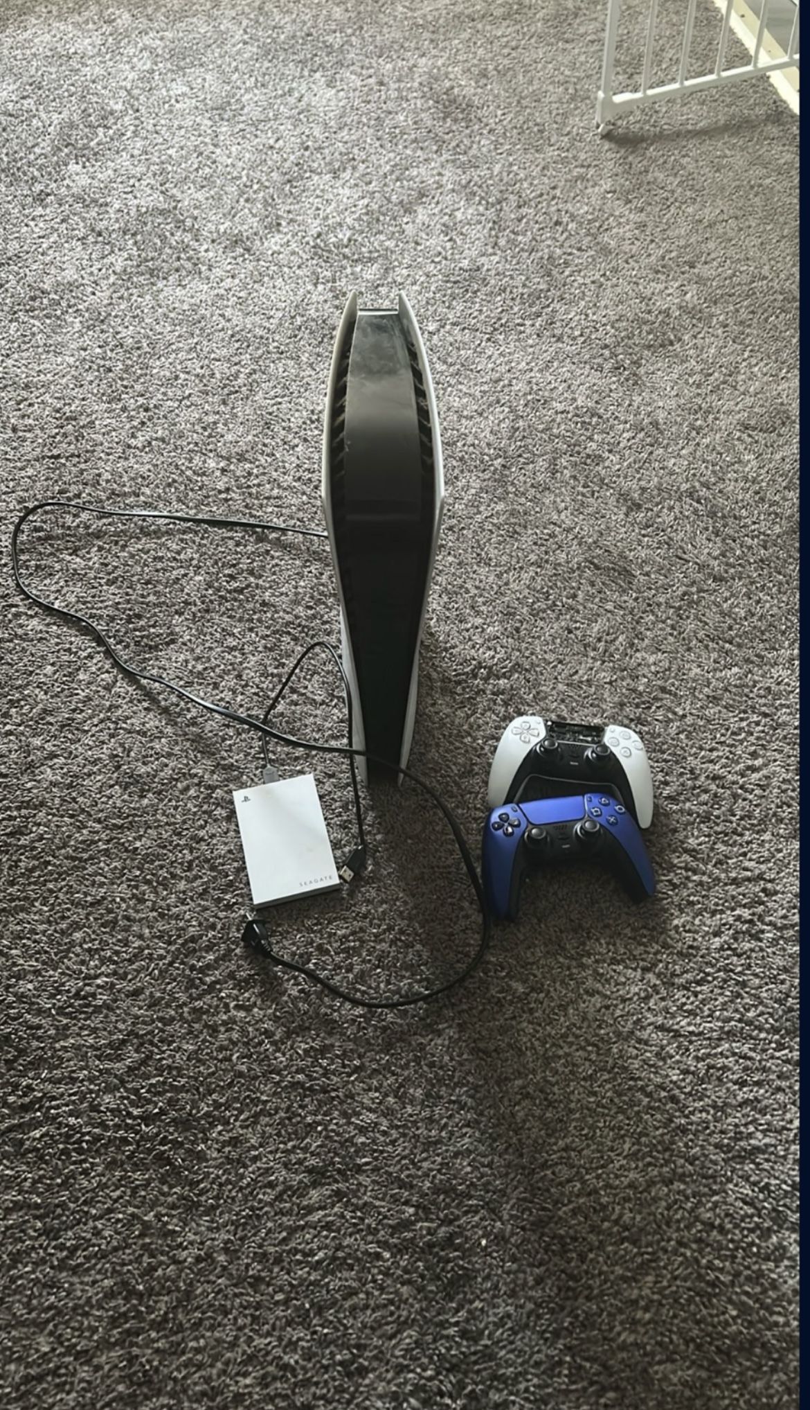 Ps5  With Controllers And Storage Box 