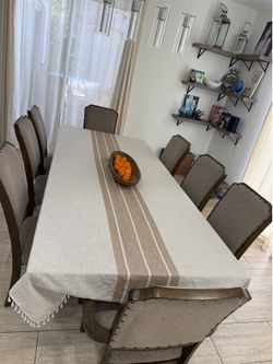 Dining room table with chairs